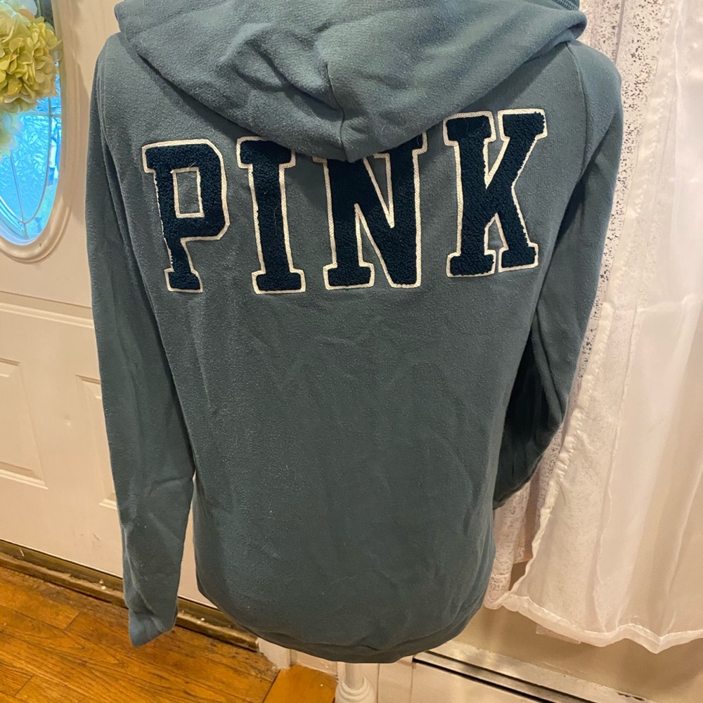 Like New Pink Victoria Secret Full Zip Hoodie - Picture 5 of 8